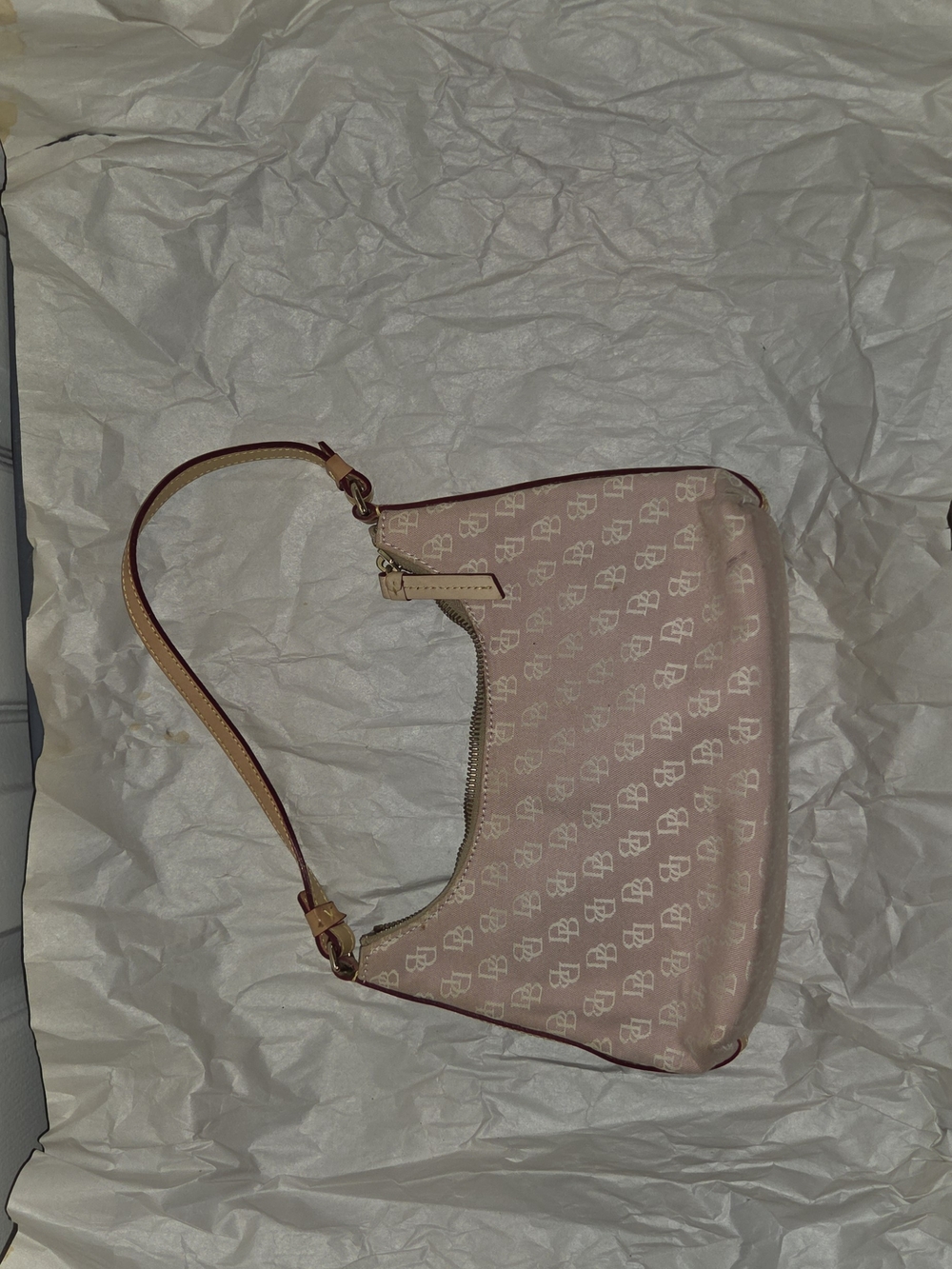 Dooney & Bourke Blush Logo-Print Shoulder Bag